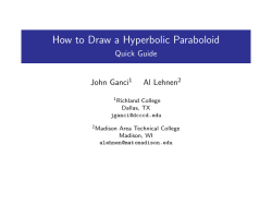 How to Draw a Hyperbolic Paraboloid - Quick Guide