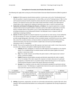 Scoring Guide