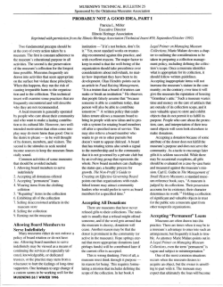 Probably Not a Good Idea, Part I