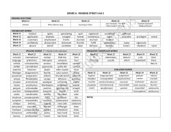 GRADE 6: READING STREET Unit 3