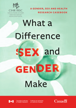 A Gender, Sex And HeAltH reSeArcH cASebook