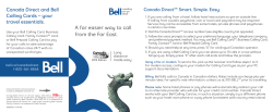Canada Direct and Bell Canada Direct&trade; Smart. Simple.