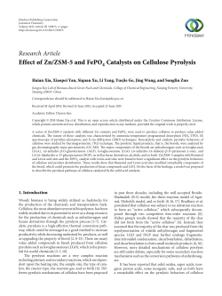 Effect of Zn/ZSM-5 and FePO4 Catalysts on Cellulose Pyrolysis