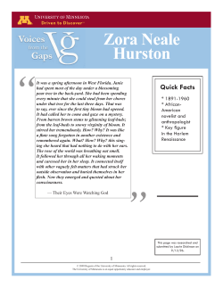 Zora Neale Hurston