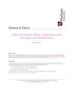 Durham e-Theses - Durham University