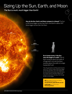 Sizing Up the Sun, Earth, and Moon
