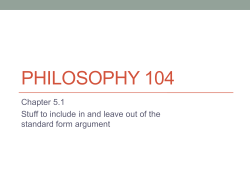 Philosophy 104