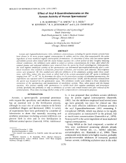 Effect of Aryl 4-Guanidinobenzoates on the Acrosin Activity of