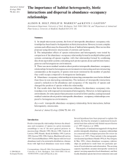 The importance of habitat heterogeneity, biotic interactions and