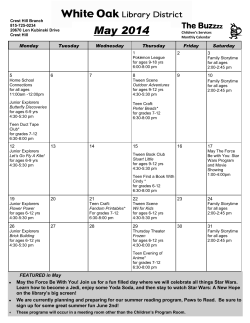 Crest Hill Branch Library May and June
