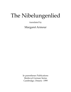 The Nibelungenlied
