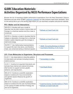 GLBRC Education Materials - Great Lakes Bioenergy Research