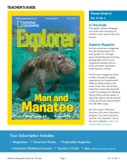 Pioneer - National Geographic Explorer eResources