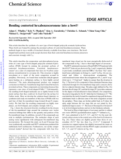 Bending Contorted Hexabenzocoronene into a Bowl