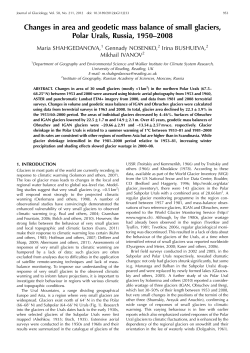 Changes in area and geodetic mass balance of small glaciers, Polar
