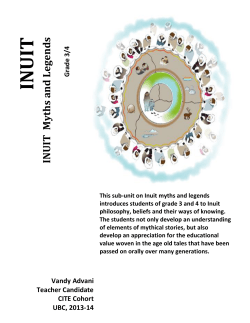 INUIT Myths and Legend s