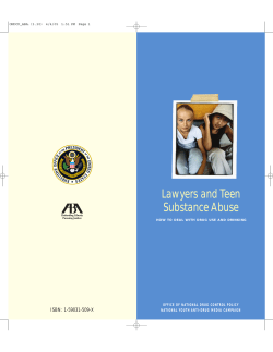 Lawyers and Teen Substance Abuse