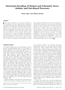 Structural Encoding of Human and Schematic Faces