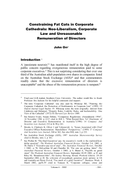 Constraining Fat Cats in Corporate Cathedrals: Neo