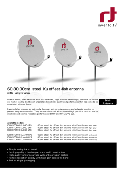 60,80,90cm steel Ku off-set dish antenna