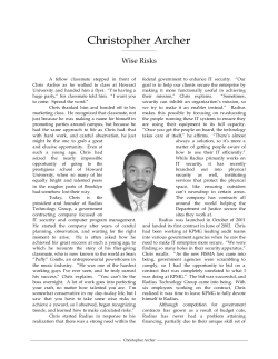 Christopher Archer - Bernhardt Wealth Management