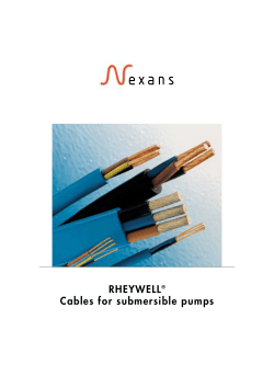 RHEYWELL&reg; Cables for submersible pumps