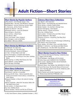 Short Stories - Kent District Library