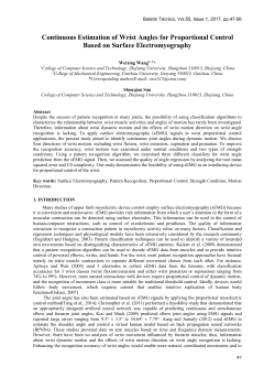 Continuous Estimation of Wrist Angles for Proportional Control