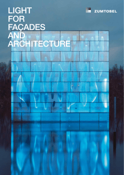 light for fa&ccedil;ades and architecture