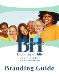 BHS Branding Guide - Bloomfield Hills Schools