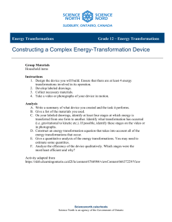 Constructing a Complex Energy-Transformation