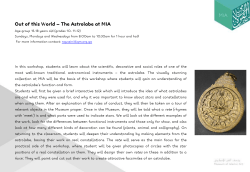 Out of this World &ndash; The Astrolabe at MIA