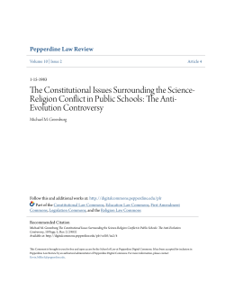 The Constitutional Issues Surrounding the Science