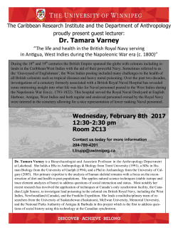 Dr. Tamara Varney - University of Winnipeg