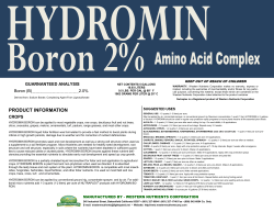 product information - Western Nutrients Corporation