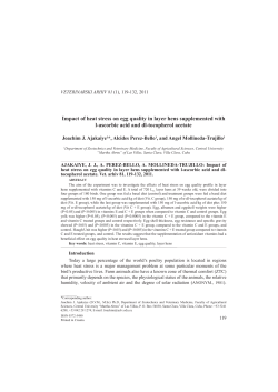 Impact of heat stress on egg quality in layer hens supplemented with