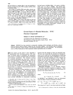 Ground States of a-Bonded Molecules. XVII.` Fluorine Compoundsz