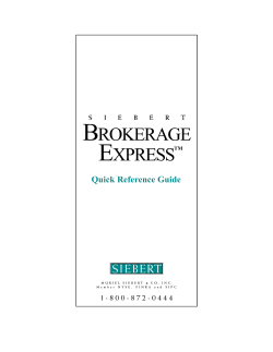 BR O K E R A G E EX P R E S STM