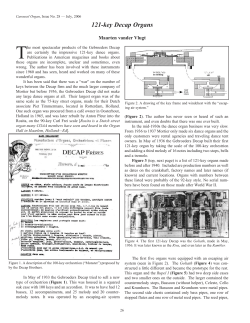 121-key Decap Organs - Carousel Organ Association of America