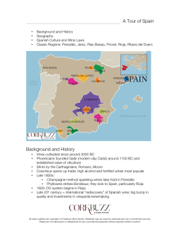 A Tour of Spain class outline