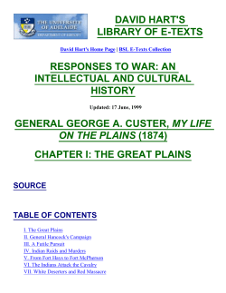 George Custer, My Life on the Plains