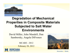 Degradation of Mechanical Properties in Composite Materials