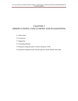 chapter 5 observations, conclusions and suggestions