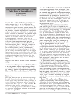 Pride, Prejudice, and Ambivalence: Toward a Unified Theory of