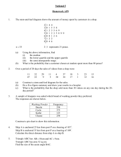 National 5 Homework AP9 1. The stem-and