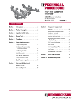 Technical Procedure 17730-277 Rev B HTS Rear