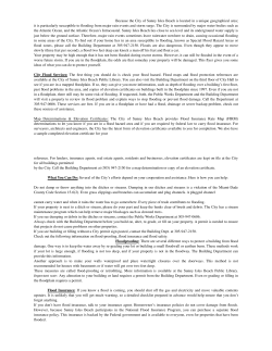 Flood Protection - City of Sunny Isles Beach