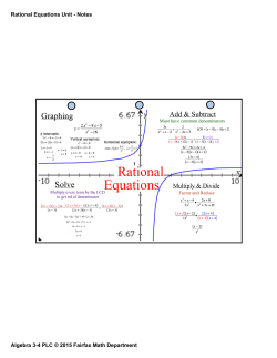 Rational Equations