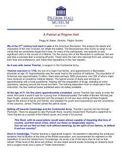 A Patriot at Pilgrim Hall