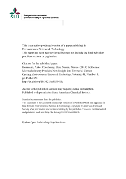 This is an author produced version of a paper published in